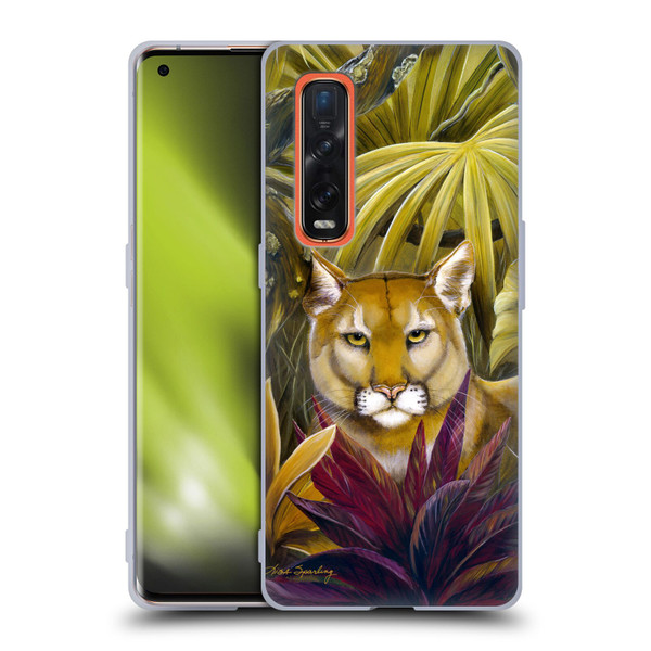 Lisa Sparling Creatures Florida Forest Panther Soft Gel Case for OPPO Find X2 Pro 5G