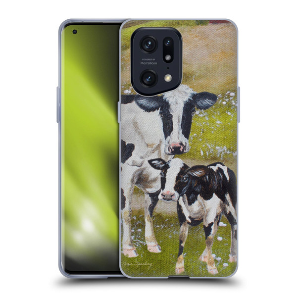 Lisa Sparling Creatures Two Cows Soft Gel Case for OPPO Find X5 Pro