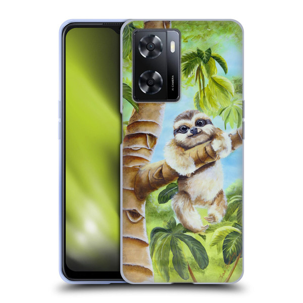 Lisa Sparling Creatures Cutest Sloth Soft Gel Case for OPPO A57s