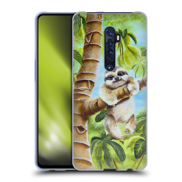 Lisa Sparling Creatures Cutest Sloth Soft Gel Case for OPPO Reno 2