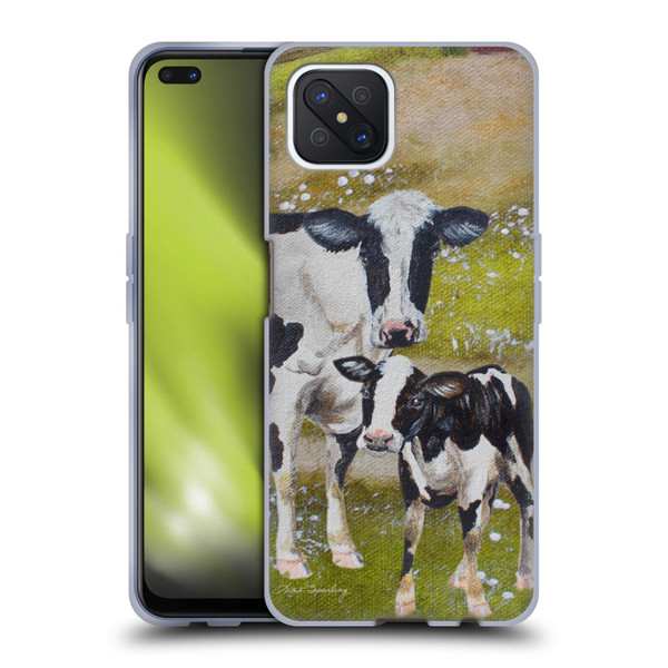 Lisa Sparling Creatures Two Cows Soft Gel Case for OPPO Reno4 Z 5G
