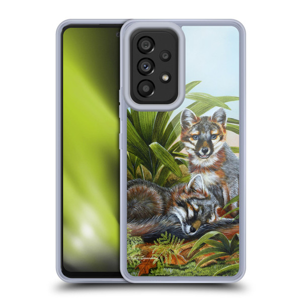 Lisa Sparling Creatures Red Fox Kits Soft Gel Case for Samsung Galaxy A53 5G (2022)