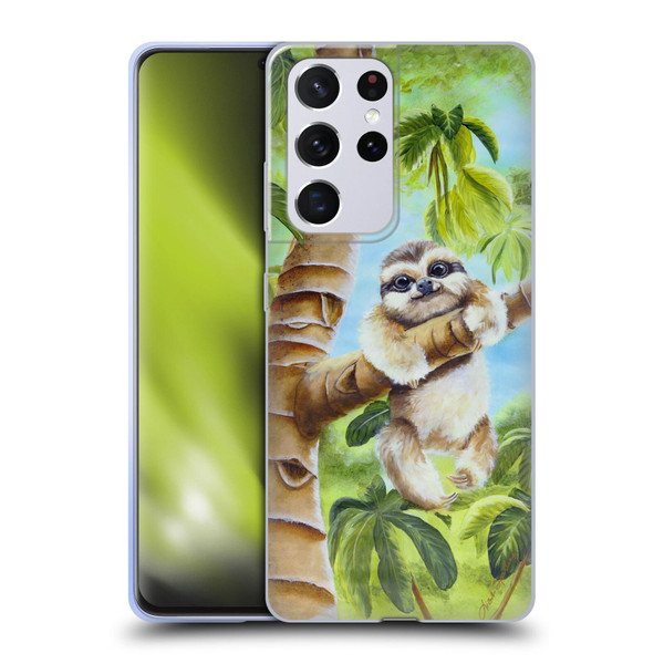 Lisa Sparling Creatures Cutest Sloth Soft Gel Case for Samsung Galaxy S21 Ultra 5G