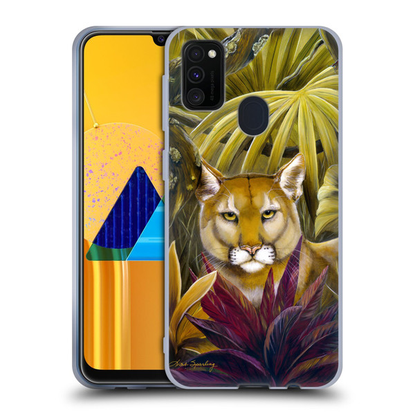 Lisa Sparling Creatures Florida Forest Panther Soft Gel Case for Samsung Galaxy M30s (2019)/M21 (2020)