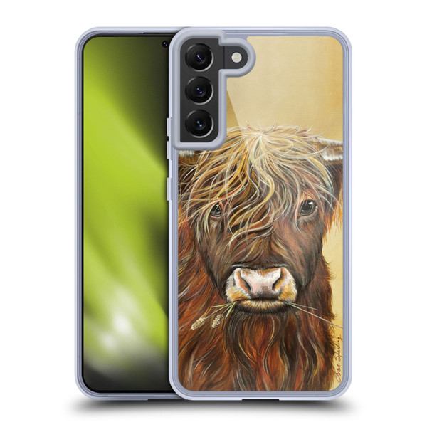Lisa Sparling Creatures Highland Cow Fireball Soft Gel Case for Samsung Galaxy S22+ 5G
