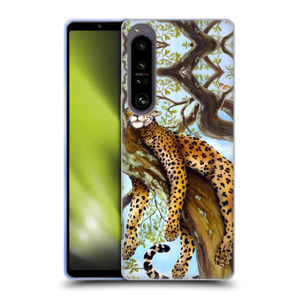 Lisa Sparling Creatures Leopard Soft Gel Case for Sony Xperia 1 IV