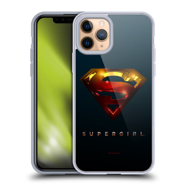 Supergirl TV Series Graphics Crest Soft Gel Case for Apple iPhone 11 Pro