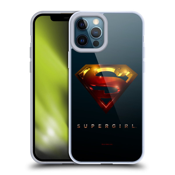 Supergirl TV Series Graphics Crest Soft Gel Case for Apple iPhone 12 Pro Max
