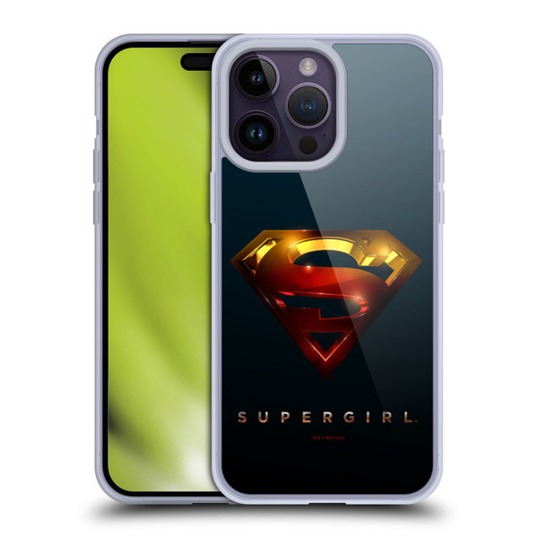 Supergirl TV Series Graphics Crest Soft Gel Case for Apple iPhone 14 Pro Max