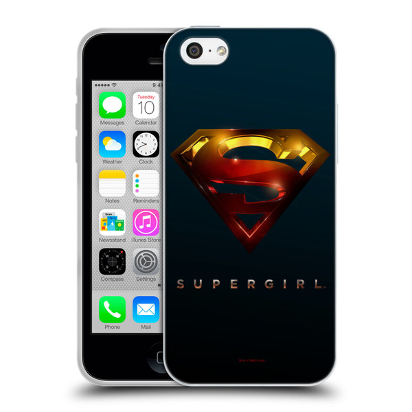 Supergirl TV Series Graphics Crest Soft Gel Case for Apple iPhone 5c