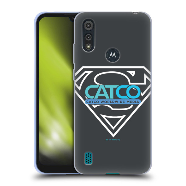 Supergirl TV Series Graphics Catco Soft Gel Case for Motorola Moto E6s (2020)