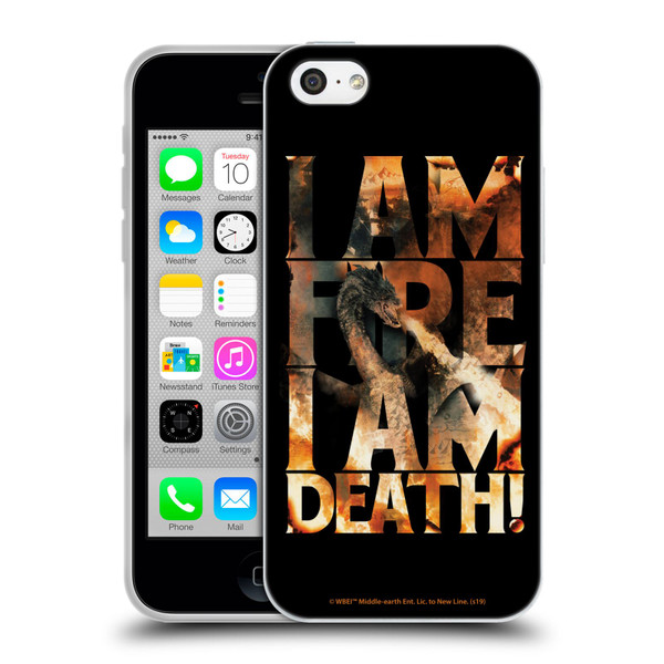 The Hobbit The Battle of the Five Armies Graphics Smaug Fire Soft Gel Case for Apple iPhone 5c