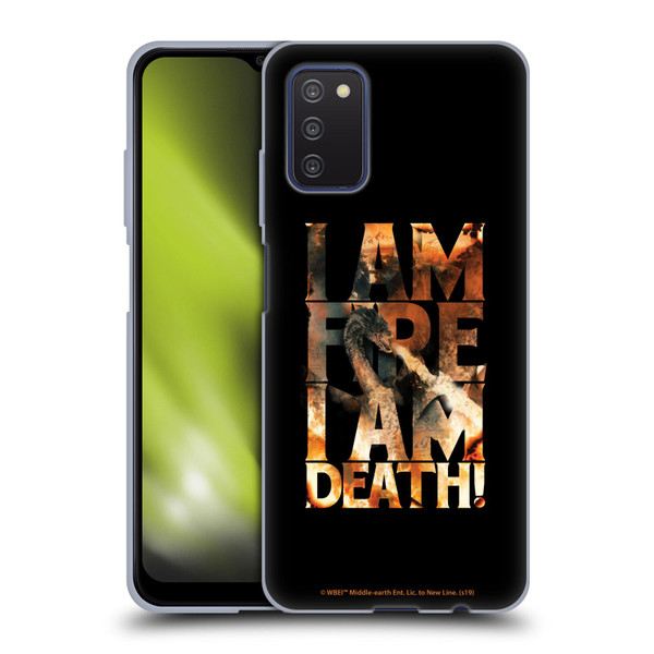 The Hobbit The Battle of the Five Armies Graphics Smaug Fire Soft Gel Case for Samsung Galaxy A03s (2021)