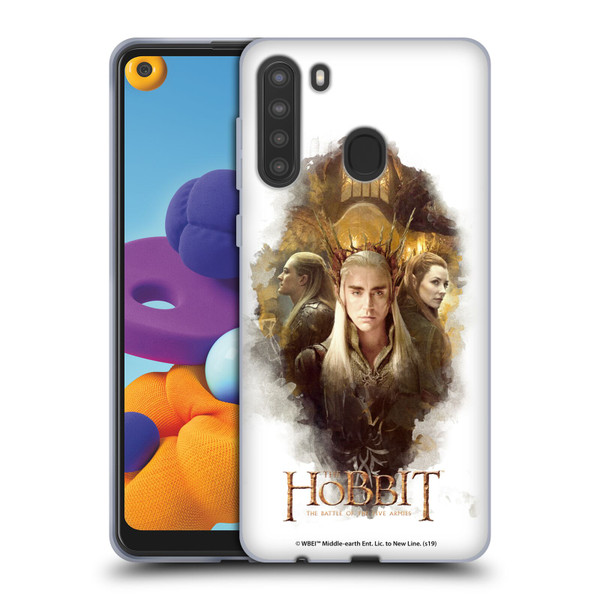 The Hobbit The Battle of the Five Armies Graphics Elves Soft Gel Case for Samsung Galaxy A21 (2020)