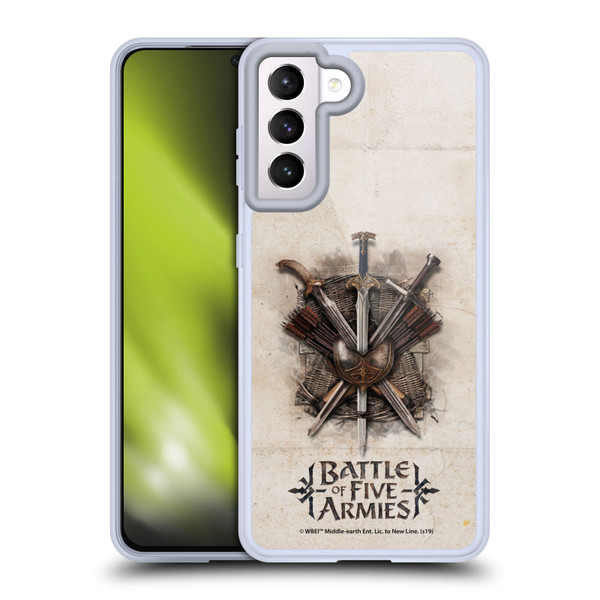 The Hobbit The Battle of the Five Armies Graphics Battle Swords Soft Gel Case for Samsung Galaxy S21 5G