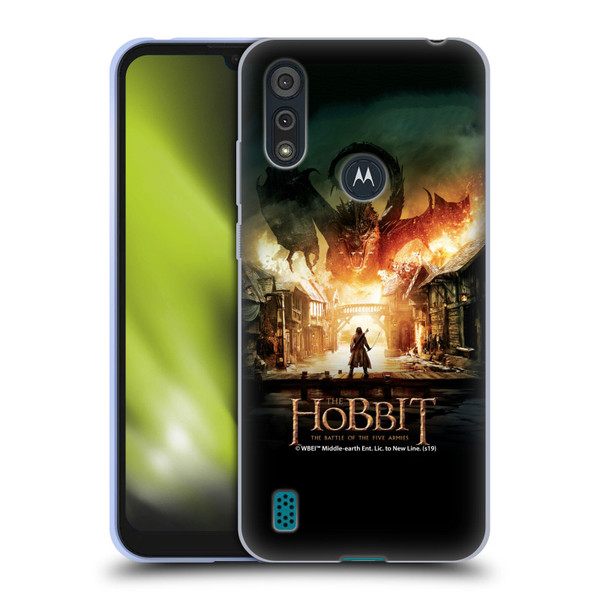 The Hobbit The Battle of the Five Armies Posters Smaug Soft Gel Case for Motorola Moto E6s (2020)