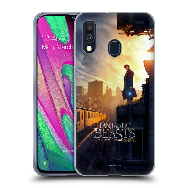 Fantastic Beasts And Where To Find Them Key Art Newt Scamander Poster 1 Soft Gel Case for Samsung Galaxy A40 (2019)