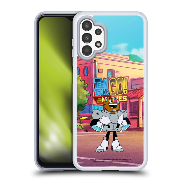 Teen Titans Go! To The Movies Character Art Cyborg Soft Gel Case for Samsung Galaxy A13 (2022)