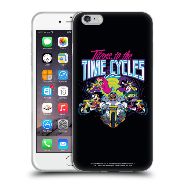 Teen Titans Go! To The Movies Graphic Designs To The Time Cycles Soft Gel Case for Apple iPhone 6 Plus / iPhone 6s Plus