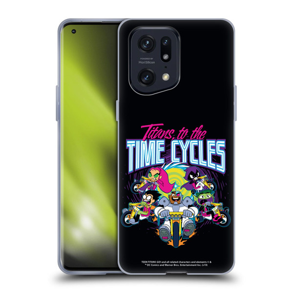 Teen Titans Go! To The Movies Graphic Designs To The Time Cycles Soft Gel Case for OPPO Find X5 Pro