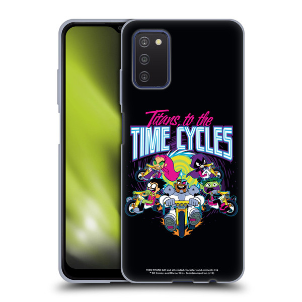 Teen Titans Go! To The Movies Graphic Designs To The Time Cycles Soft Gel Case for Samsung Galaxy A03s (2021)