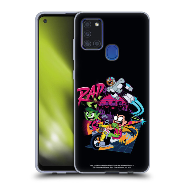 Teen Titans Go! To The Movies Graphic Designs Rad Soft Gel Case for Samsung Galaxy A21s (2020)