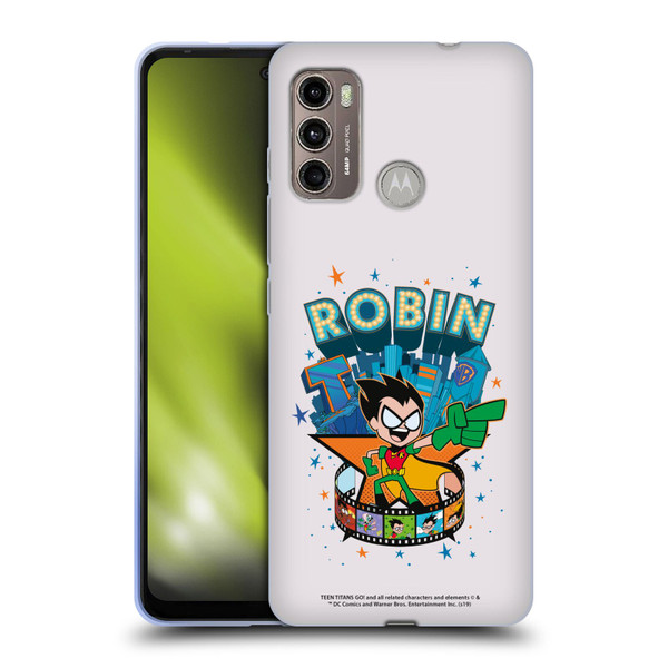 Teen Titans Go! To The Movies Hollywood Graphics Robin Soft Gel Case for Motorola Moto G60 / Moto G40 Fusion