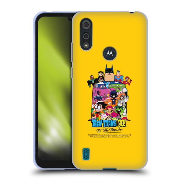 Teen Titans Go! To The Movies Hollywood Graphics Justice League Soft Gel Case for Motorola Moto E6s (2020)