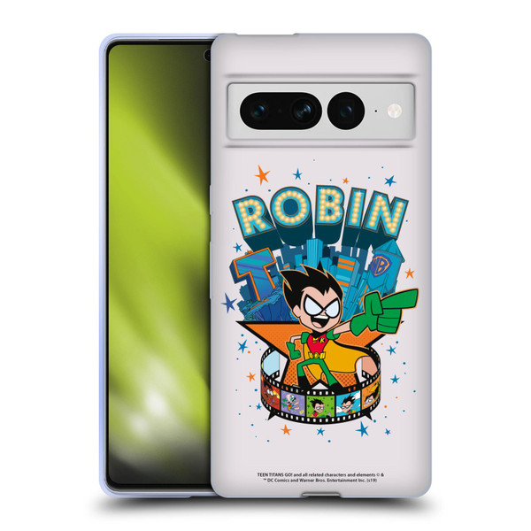 Teen Titans Go! To The Movies Hollywood Graphics Robin Soft Gel Case for Google Pixel 7 Pro