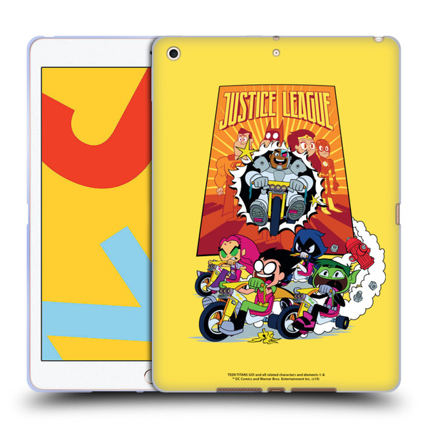 Teen Titans Go! To The Movies Hollywood Graphics Justice League 2 Soft Gel Case for Apple iPad 10.2 2019/2020/2021