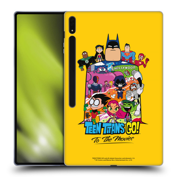 Teen Titans Go! To The Movies Hollywood Graphics Justice League Soft Gel Case for Samsung Galaxy Tab S8 Ultra