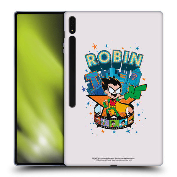 Teen Titans Go! To The Movies Hollywood Graphics Robin Soft Gel Case for Samsung Galaxy Tab S8 Ultra