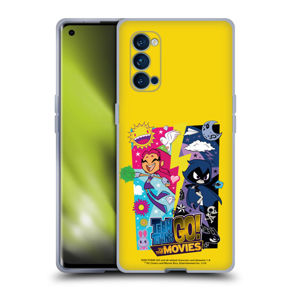 Teen Titans Go! To The Movies Hollywood Graphics Starfire & Raven Soft Gel Case for OPPO Reno 4 Pro 5G