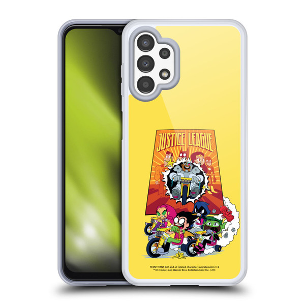 Teen Titans Go! To The Movies Hollywood Graphics Justice League 2 Soft Gel Case for Samsung Galaxy A13 (2022)