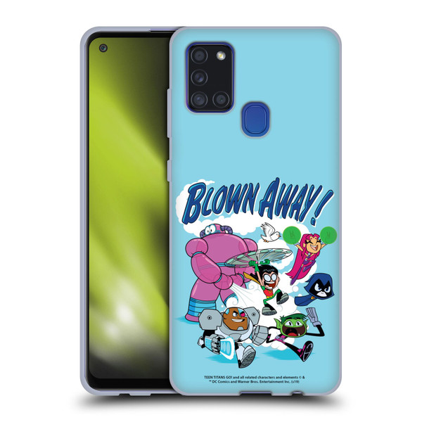 Teen Titans Go! To The Movies Hollywood Graphics Balloon Man Soft Gel Case for Samsung Galaxy A21s (2020)
