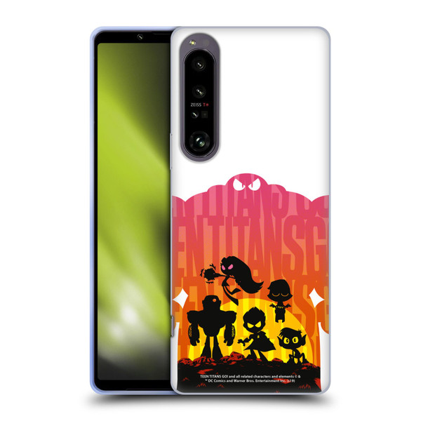 Teen Titans Go! To The Movies Hollywood Graphics Blown Away Soft Gel Case for Sony Xperia 1 IV