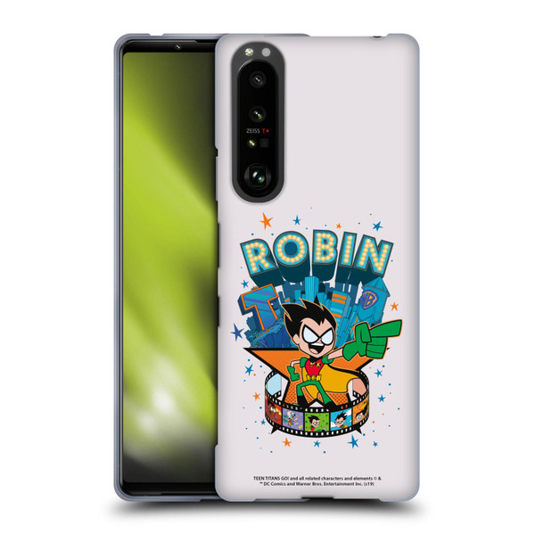 Teen Titans Go! To The Movies Hollywood Graphics Robin Soft Gel Case for Sony Xperia 1 III