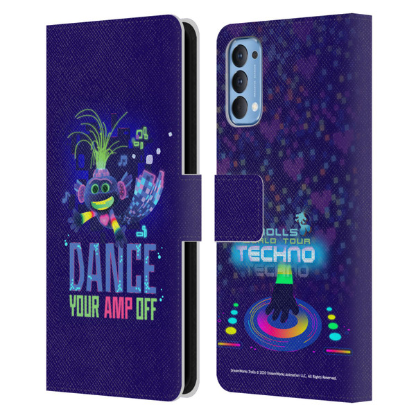 Trolls World Tour Assorted Pop Techno Leather Book Wallet Case Cover For OPPO Reno 4 5G