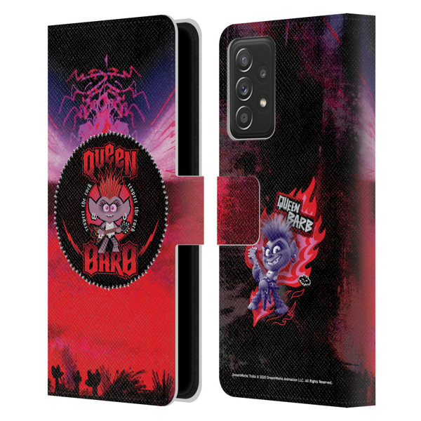 Trolls World Tour Assorted Rock Queen Barb 1 Leather Book Wallet Case Cover For Samsung Galaxy A53 5G (2022)