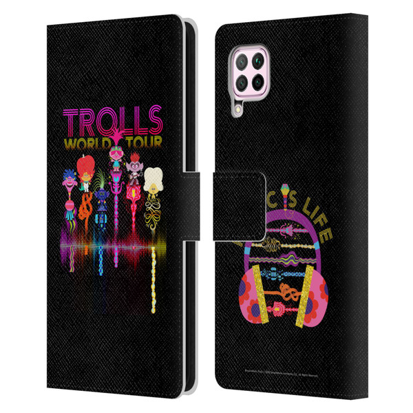 Trolls World Tour Key Art Artwork Leather Book Wallet Case Cover For Huawei Nova 6 SE / P40 Lite