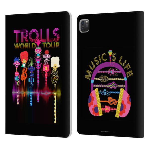 Trolls World Tour Key Art Artwork Leather Book Wallet Case Cover For Apple iPad Pro 11 2020 / 2021 / 2022