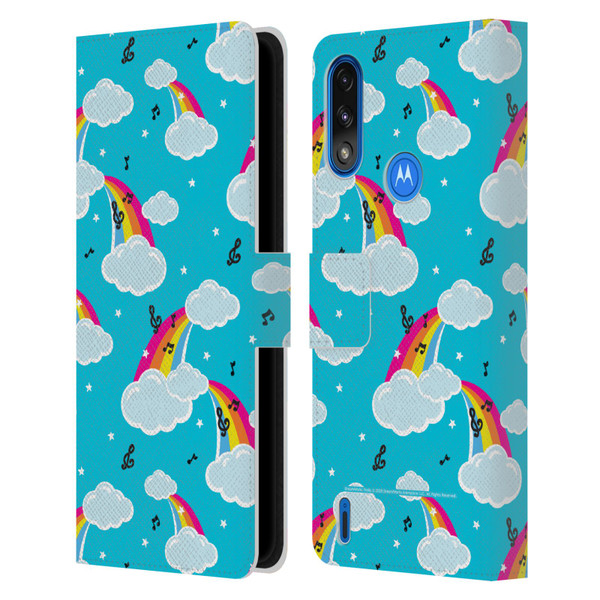 Trolls World Tour Rainbow Bffs Rainbow Cloud Pattern Leather Book Wallet Case Cover For Motorola Moto E7 Power / Moto E7i Power