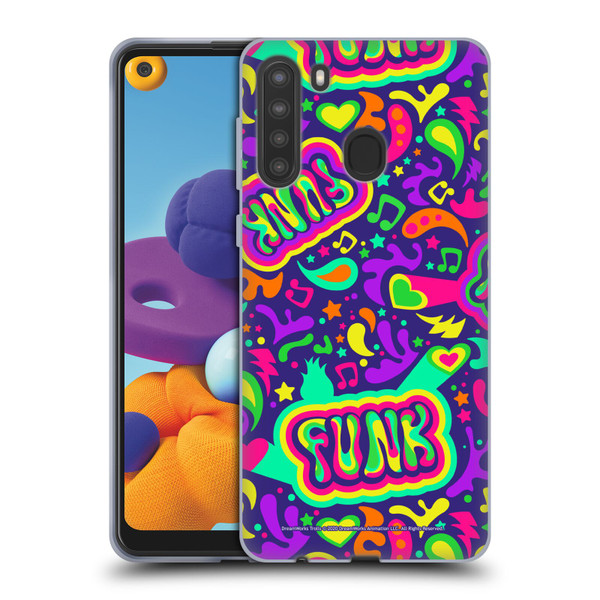 Trolls World Tour Assorted Funk Pattern Soft Gel Case for Samsung Galaxy A21 (2020)