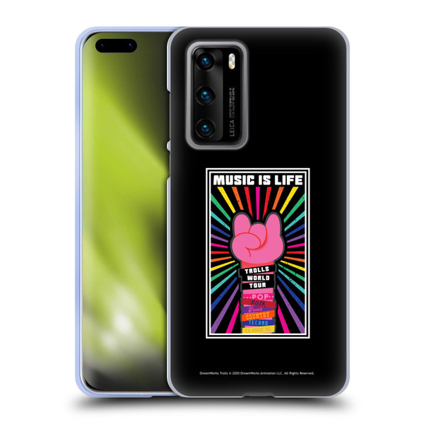 Trolls World Tour Key Art Music Is Life Soft Gel Case for Huawei P40 5G