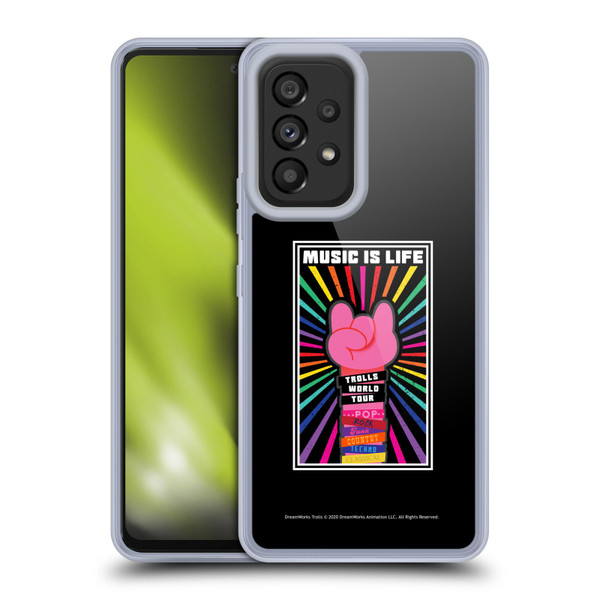 Trolls World Tour Key Art Music Is Life Soft Gel Case for Samsung Galaxy A53 5G (2022)