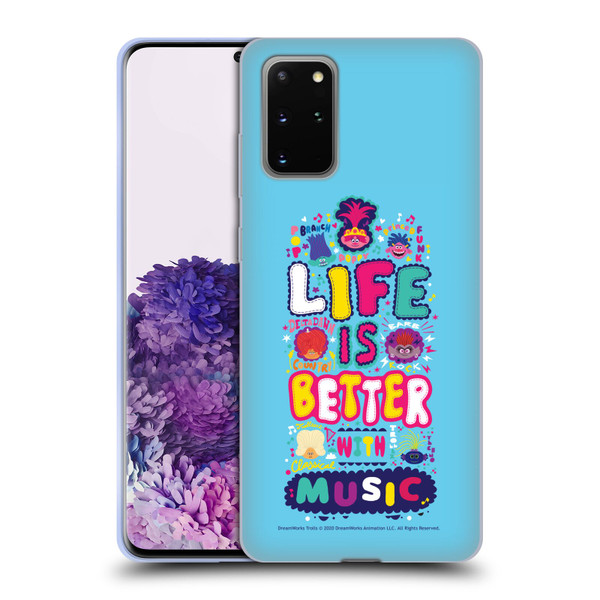 Trolls World Tour Key Art Quote Soft Gel Case for Samsung Galaxy S20+ / S20+ 5G