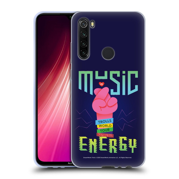 Trolls World Tour Key Art Music Is Energy Soft Gel Case for Xiaomi Redmi Note 8T