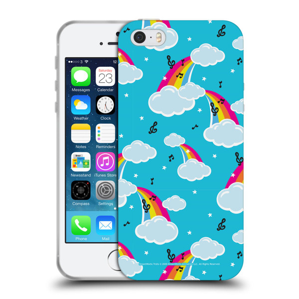 Trolls World Tour Rainbow Bffs Rainbow Cloud Pattern Soft Gel Case for Apple iPhone 5 / 5s / iPhone SE 2016