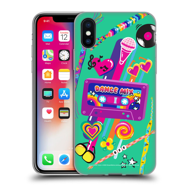 Trolls World Tour Rainbow Bffs Dance Mix Soft Gel Case for Apple iPhone X / iPhone XS