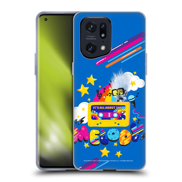 Trolls World Tour Rainbow Bffs All About The Melody Soft Gel Case for OPPO Find X5 Pro